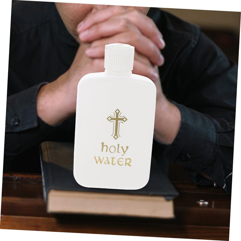 Mobestech 2pcs Holy Water Bottles Plastic Aroma Vials for Sacred