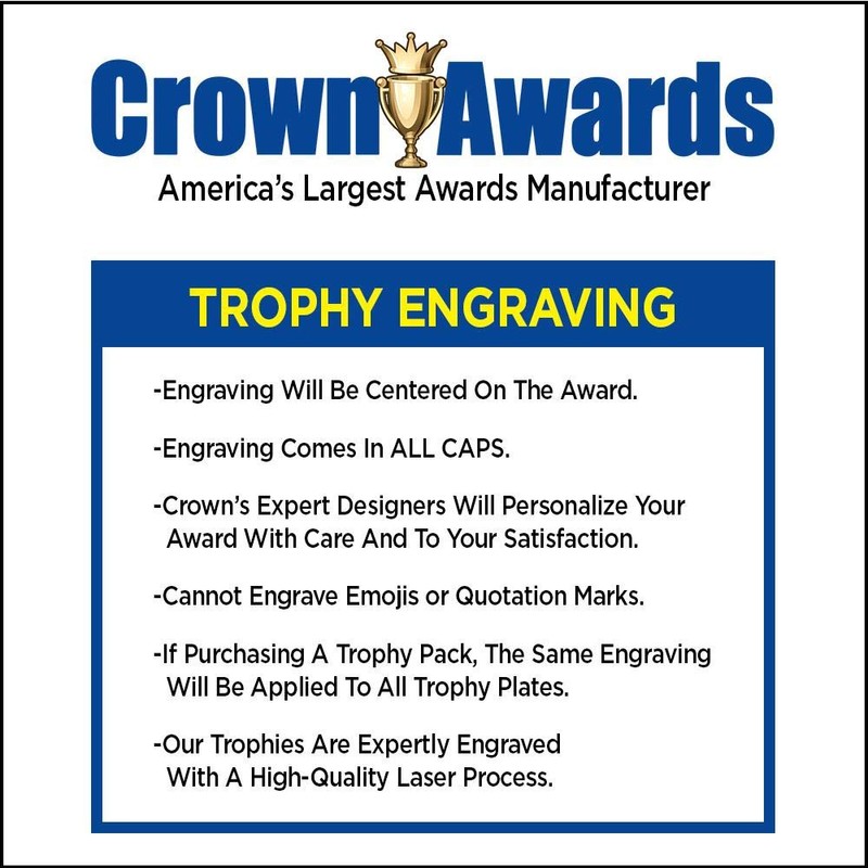 Crown Awards 4.5" Bulldog Sculpture, Custom Resin Mascot Trophies with