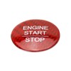 iJDMTOY Gloss Red Real Carbon Fiber Keyless Engine Start/Stop Push