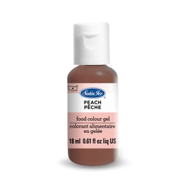 Satin Ice Food Color Liquid Gel, 0.61 fl oz Bottle, Peach