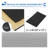 sourcing map Pack of 12 3 mm Insulation Mat Car