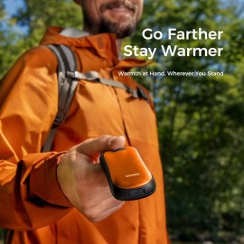 OCOOPA Magnetic 2in1 Hand Warmers Rechargeable Waterproof 6000mAh up to 18hours - Sunset Orange