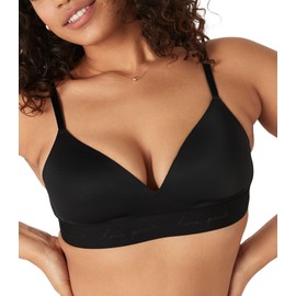 Victoria's Secret Pink Wear Everywhere Wireless T Shirt Bra, Lightly Lined, Smoothing, Bras for Women, Black (38C)