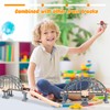 9 Pcs Train Bridge Model Wooden Train Suspension Bridges Tracks