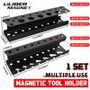 ULIBERMAGNET Magnetic Screwdriver Holder,Magnetic Wrench Holder,Heavy Duty Black Metal Tool