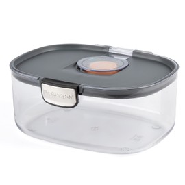 Progressive ProKeeper International Airtight Food Storage Container with Terracotta Disk for Freshness, Stackable & Dishwasher Safe, Ideal for Cookies, Baked Goods, & More, 3 Quart