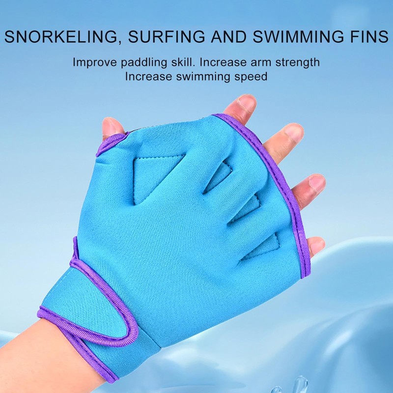 Swimming Gloves for Men - Webbed Gloves Aquatic Mittens |