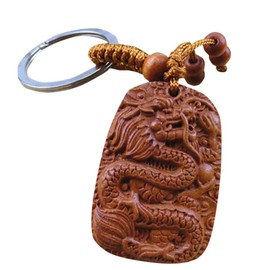 YISHUI HP0249 Rooting Dragon Keychain Key Chain Feng Shui Goods