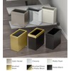 Gatco Modern Rectangle Wastebasket, Chrome - Stainless Steel Trash Can