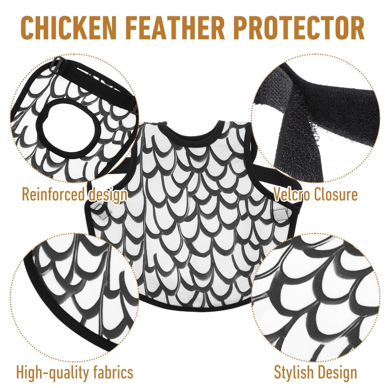 JOUTYFOR 6 Pack Chicken Saddles for hens, Chicken Apron Back