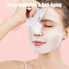 YZ&YL Bio-Kollagen Real Deep Maske, Gesichtsmasken 5 Stück, Korean Organic Maske, Hydratisierende Übernachtmaske Overnight, Anti-aging Gesichtsmaske, Tiefenwirksame Feuchtigkeitsmaske fur die Nacht