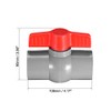 sourcing map PVC Ball Valve Water Supply Pipe 1-1/4 Inch