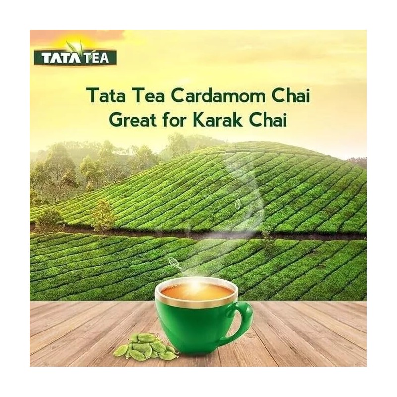 TATA TEA Elaichi Chai (CARDAMOM TEA) 100g (50 TEA BAGS)