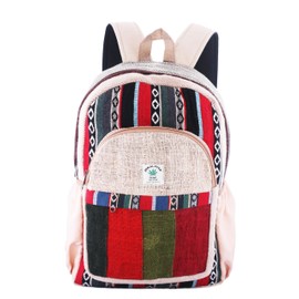 Anitya Hemp Backpack, Multi-Functional Pockets, Eco-Friendly, Unisex, Hiking Daypack, Durable Rucksack (AHLB02)