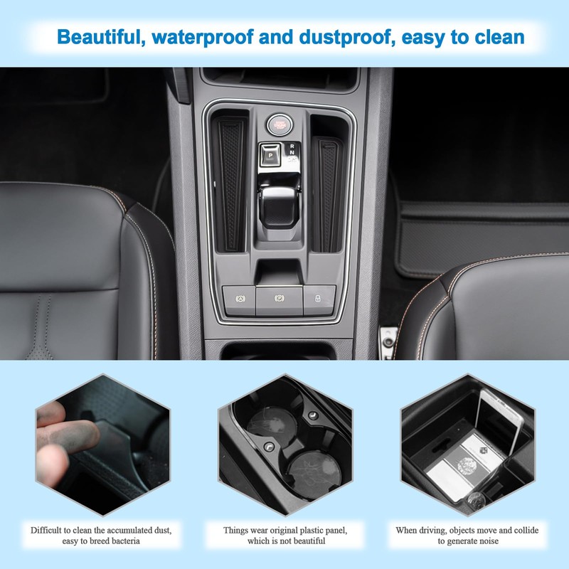 Coleya Non-Slip Mats Compatible with Cupra Formentor 2021-2024 (Electronic Automatic),