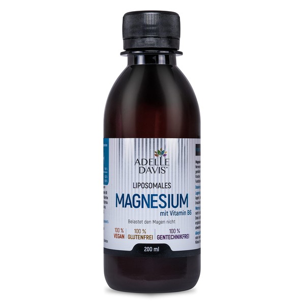 Adelle Davis® Liposomal Magnesium 200 mg with Vitamin B6 20 mg High Dose Liquid, 200 ml