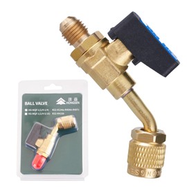 HONGSEN Low Loss Fittings HVAC Tools, Mini Split Air Conditioner Manifold, Refrigerant Charging Valve Compatible with R22 Refrigerant for Home AC