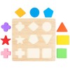 Wooden Shape Puzzles 9 Pieces Kids Wooden Block Matching Game