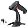 Tera Barcode Scanner Wireless 1D 2D QR with Stand: Battery
