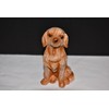 Adorable 3.5" Golden Retriever / Labrador Lab Wood Look Puppy
