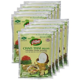 Coconut Milk Cream Powder Chao Thai Size 60 G(2.0 Oz) X 10 Bags