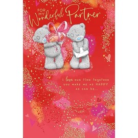 Me To You Bear Wonderful Partner Valentine's Day Card