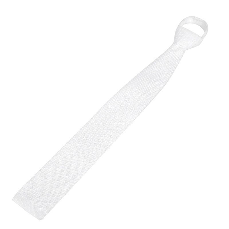 White Polyester Equestrian Necktie Stock Tie Unisex Male Female Horse