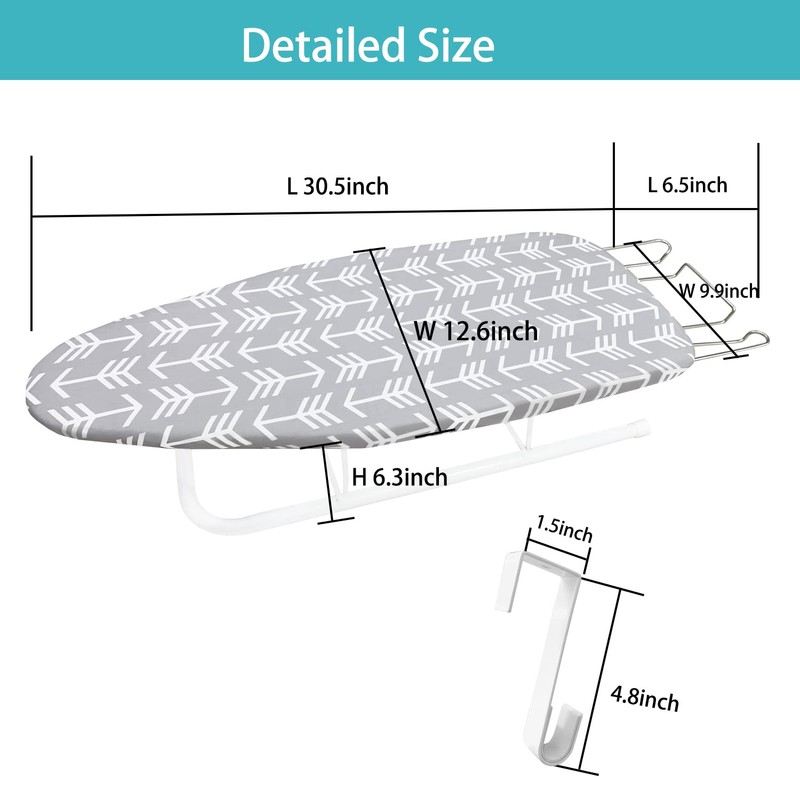 Rblofo Tabletop Ironing Board with Folding Legs, Portable Small Ironing
