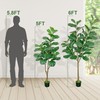 ATRUG 5ft Artificial Fiddle Leaf Fig Tree, Faux Ficus Lyrata