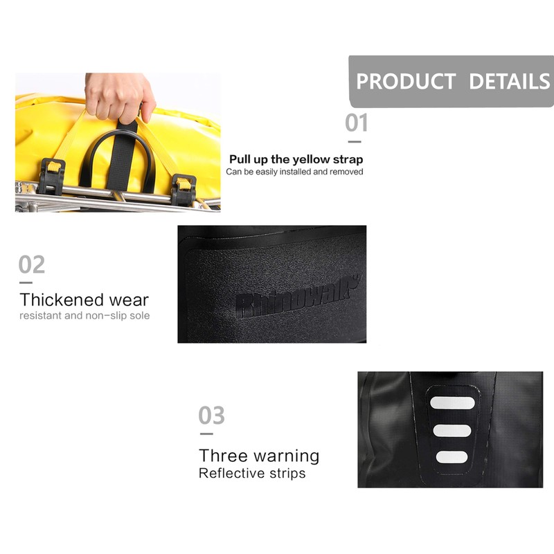 Bike Pannier Bag 20L Waterproof Bike Bags Bicycle Rear Seat