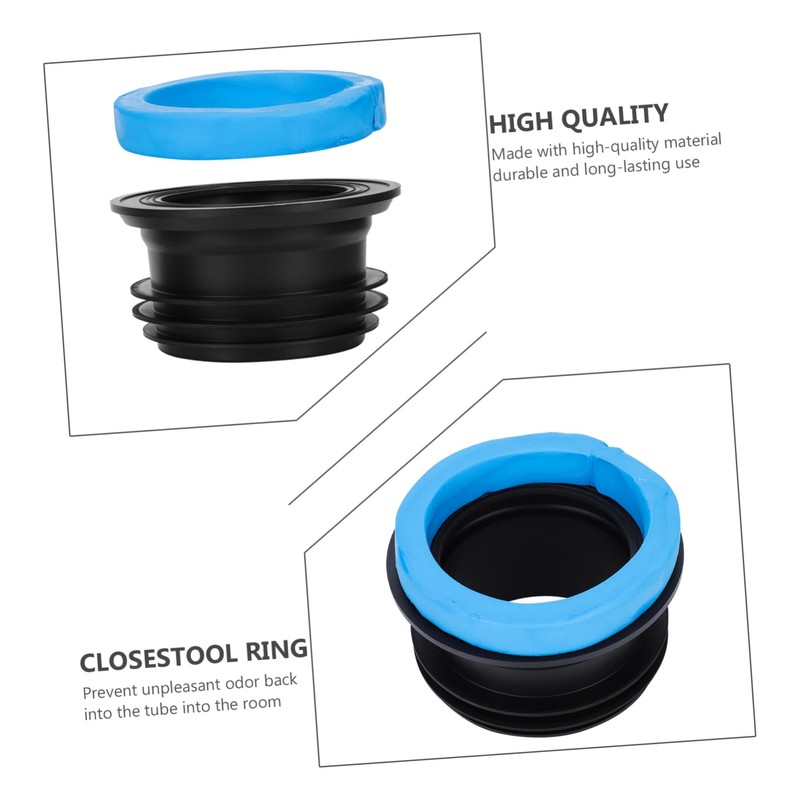 KONTONTY Rubber Toilet Replacement Gasket Durable Sealing Ring for Closestool