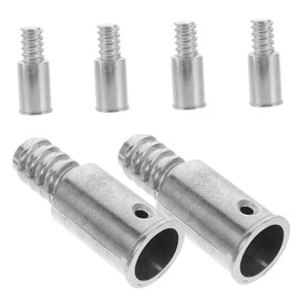 Ciieeo 6pcs Threaded End Tips: Mop Handles Tip Connecting Parts - Replacement Threaded Connector for Cleaning Tools and Extension Poles