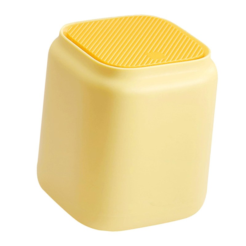 Mini Bin with Lid, Press Top Desktop Waste Basket, Small