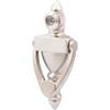 Door Knocker with 160° Viewer, 4 Inches, Satin Nickel by