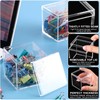 Tuanse 100 Pcs Acrylic Box with Lid Clear Small Acrylic