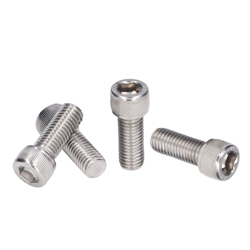 20Pcs Bolt Socket Cap Screws Coarse Thread A2‑70 Stainless Steel