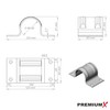 PremiumX Mast Clamp 48-50 mm 4-Hole Steel Mast Bracket Pipe