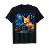 Surreal Starry Night Fennec Fox T-Shirt