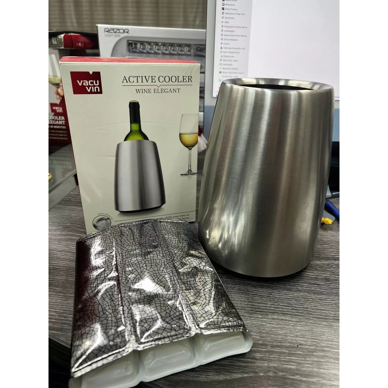 Vacu Vin Active Wine Cooler Elegant Stainless Steel