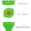 Collapsible Silicone Microwave Hot Air Popcorn Popper Bowl With Lid