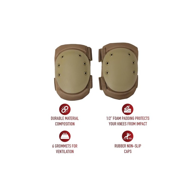 Rothco Tactical Protective Knee Pads, Coyote Brown