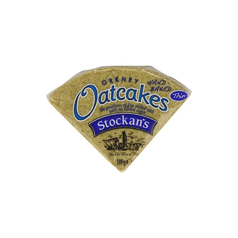Stockan Original Thin Oatcakes 100g - Pack of 6