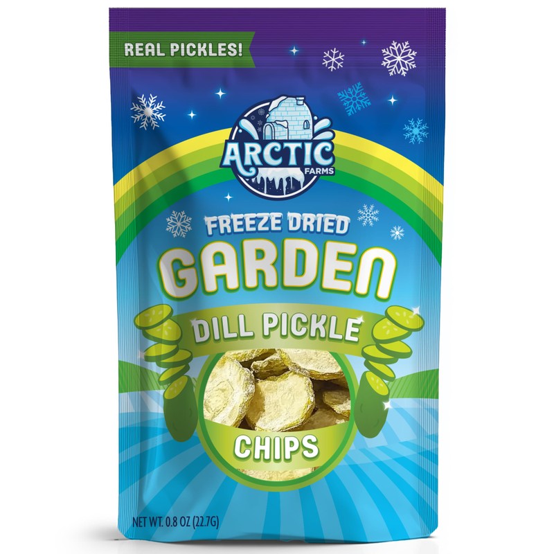 Arctic Farms Freeze Dried Kosher Dill Pickle Chips (Large Bag)