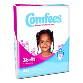 Comfees Training Diaper Pants for Girls, JB S3 6/23, 23 Count
