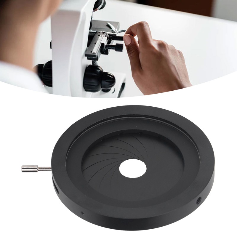 Adjustable Aperture 2‑50mm Iris Diaphragm Aluminum Alloy Manual Aperture Adjustable