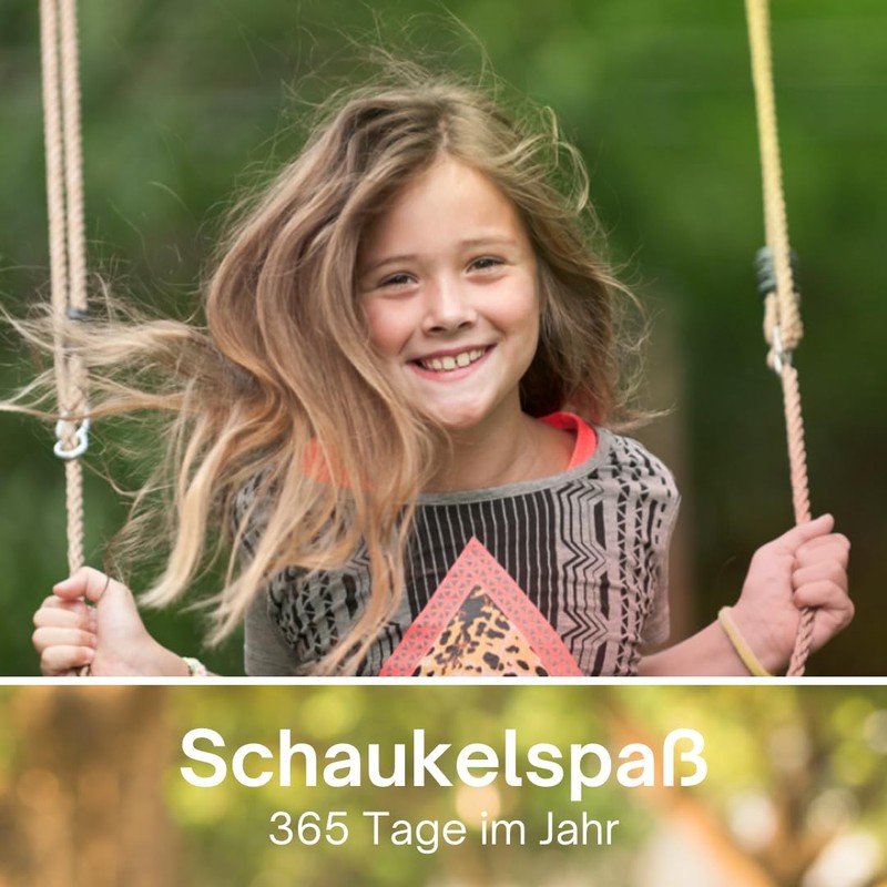 h2i Children's Tyre Swing Rope Set Including Carabiner for Hanging