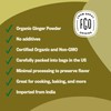 FGO Organic Ginger Powder, Imported from India, 8oz, Packaging May