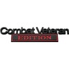 2PCS Combat Veteran Edition Emblems 3D Raised Decals Exterior Truck