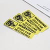 ECSiNG 10 x PVC Dash Cam Warning Stickers 89x28mm Car