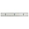 'Penguin With Balloons ' 30cm (12 Inch) White Plastic Ruler